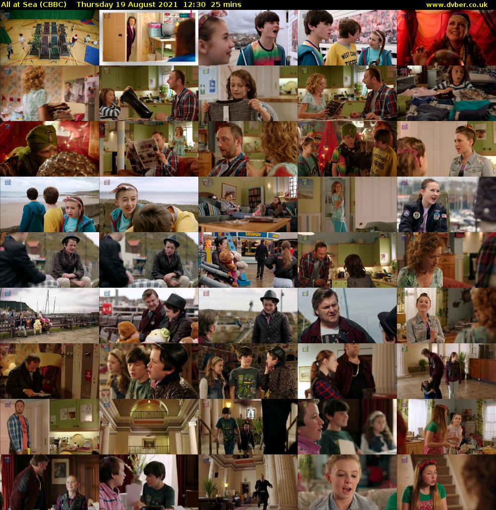 All At Sea (CBBC) Thursday 19 August 2021 12:30 - 12:55