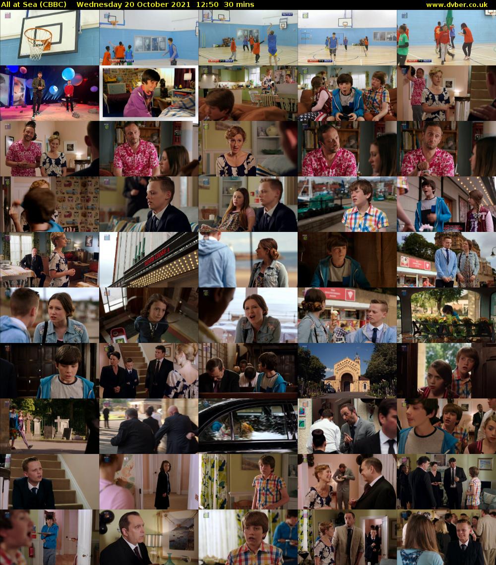 All At Sea (CBBC) Wednesday 20 October 2021 12:50 - 13:20