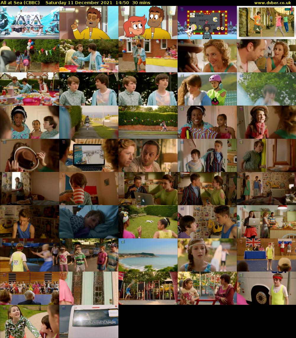 All At Sea (CBBC) Saturday 11 December 2021 14:50 - 15:20