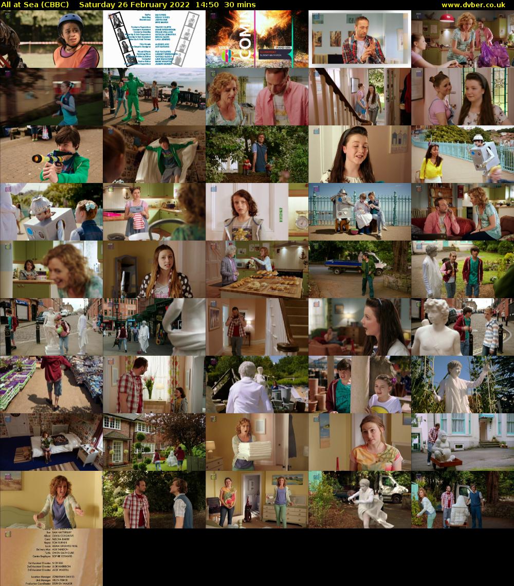 All At Sea (CBBC) Saturday 26 February 2022 14:50 - 15:20
