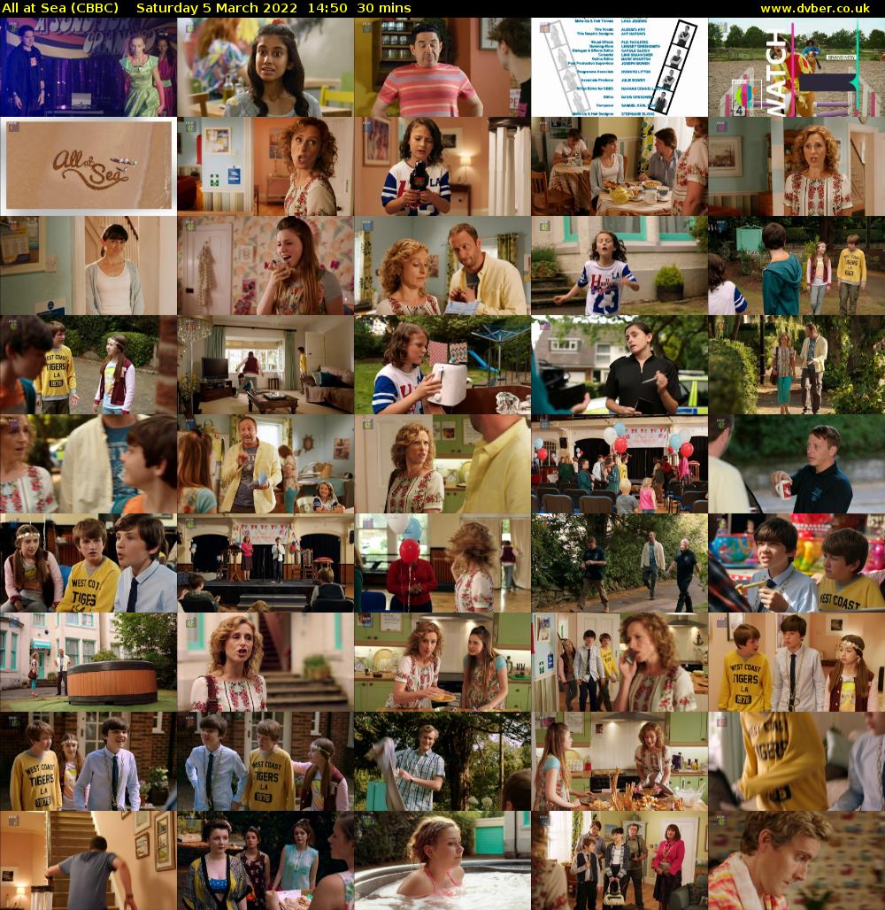 All At Sea (CBBC) Saturday 5 March 2022 14:50 - 15:20