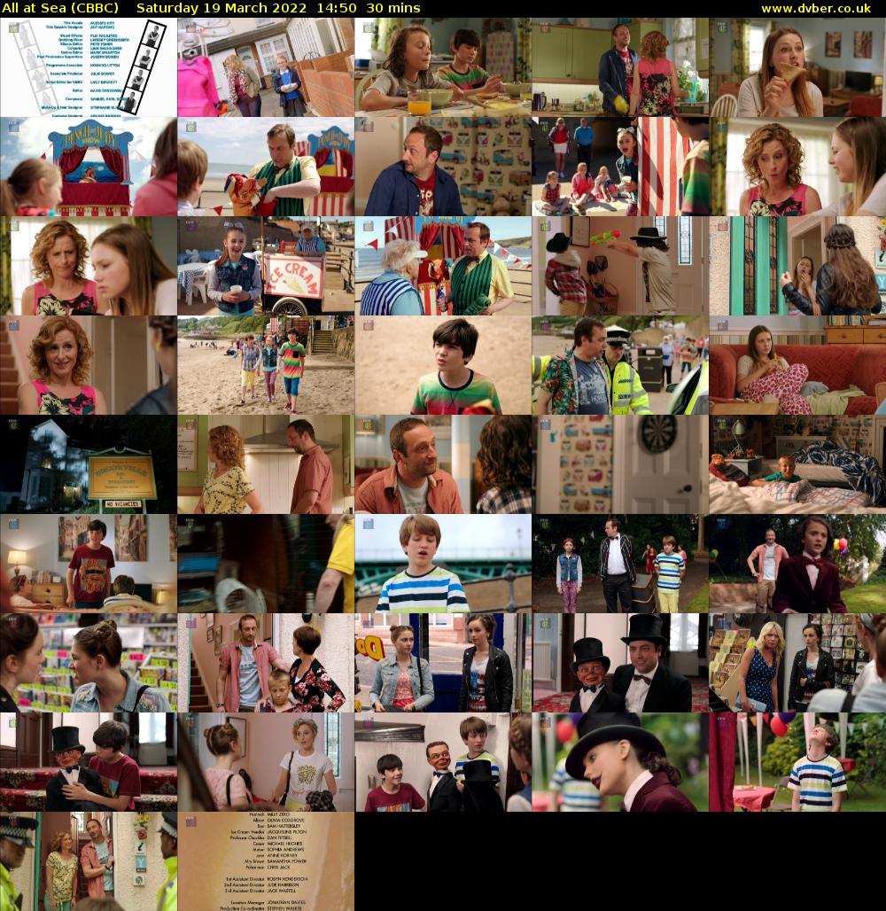 All At Sea (CBBC) Saturday 19 March 2022 14:50 - 15:20