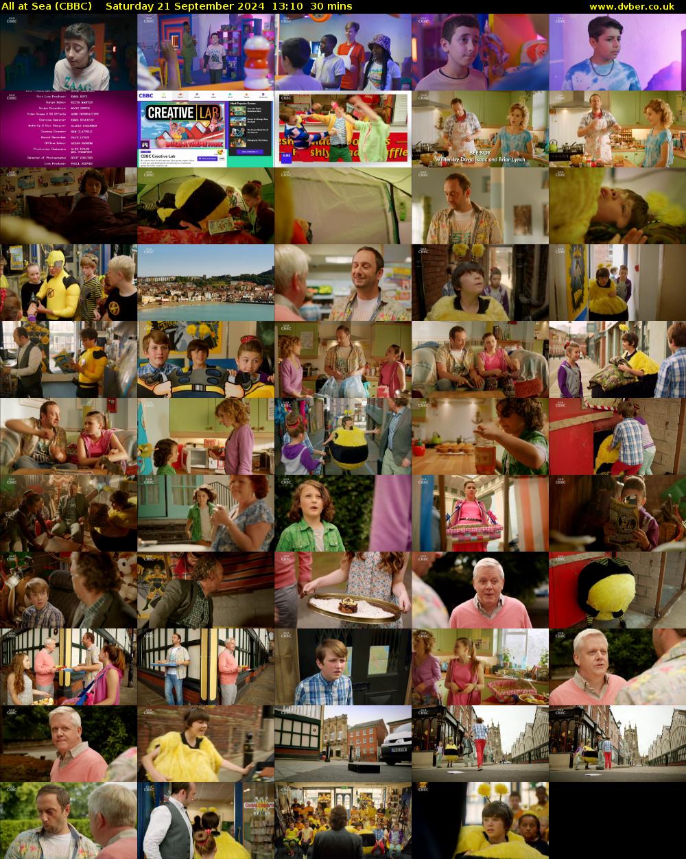 All At Sea (CBBC) Saturday 21 September 2024 13:10 - 13:40