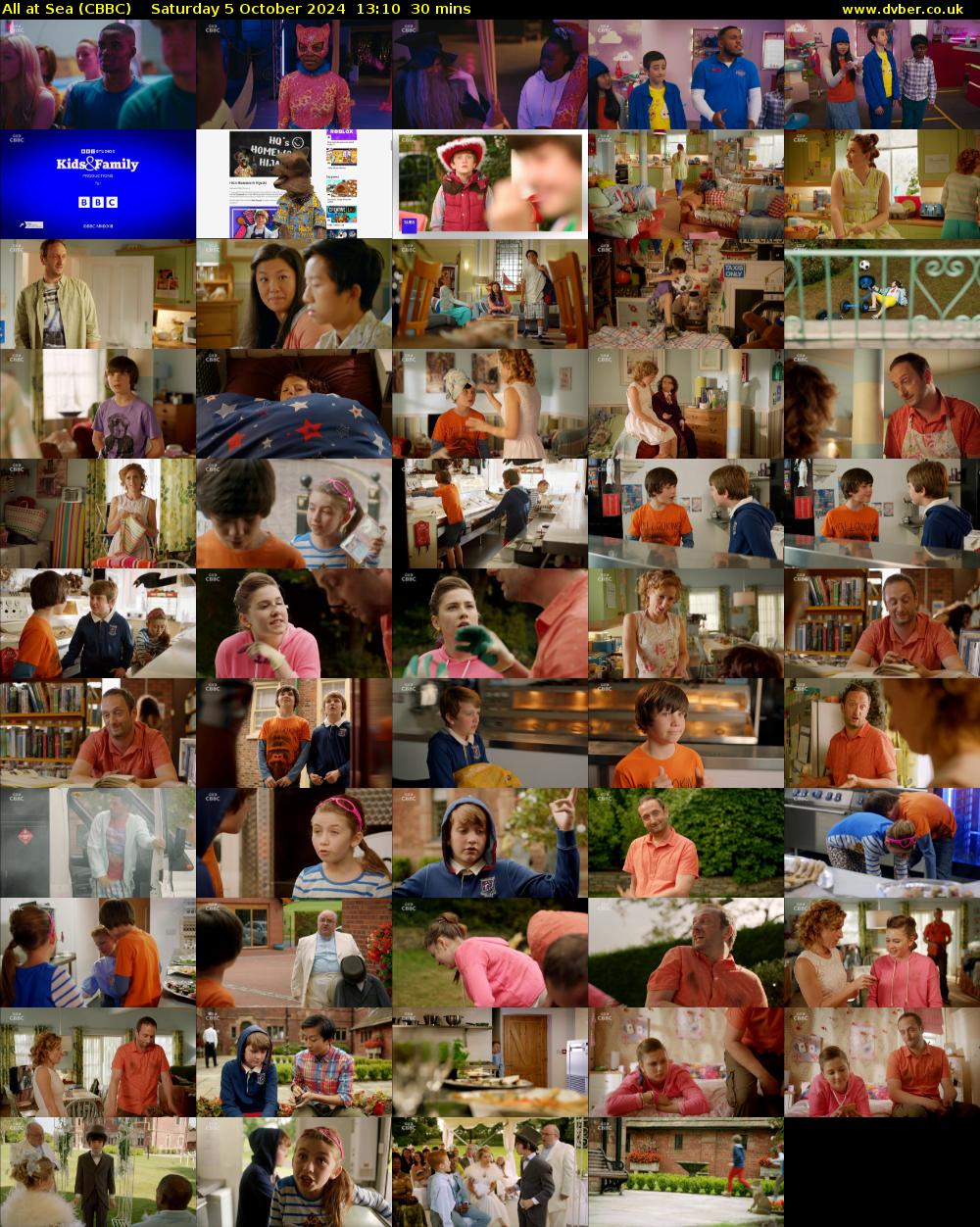 All At Sea (CBBC) Saturday 5 October 2024 13:10 - 13:40
