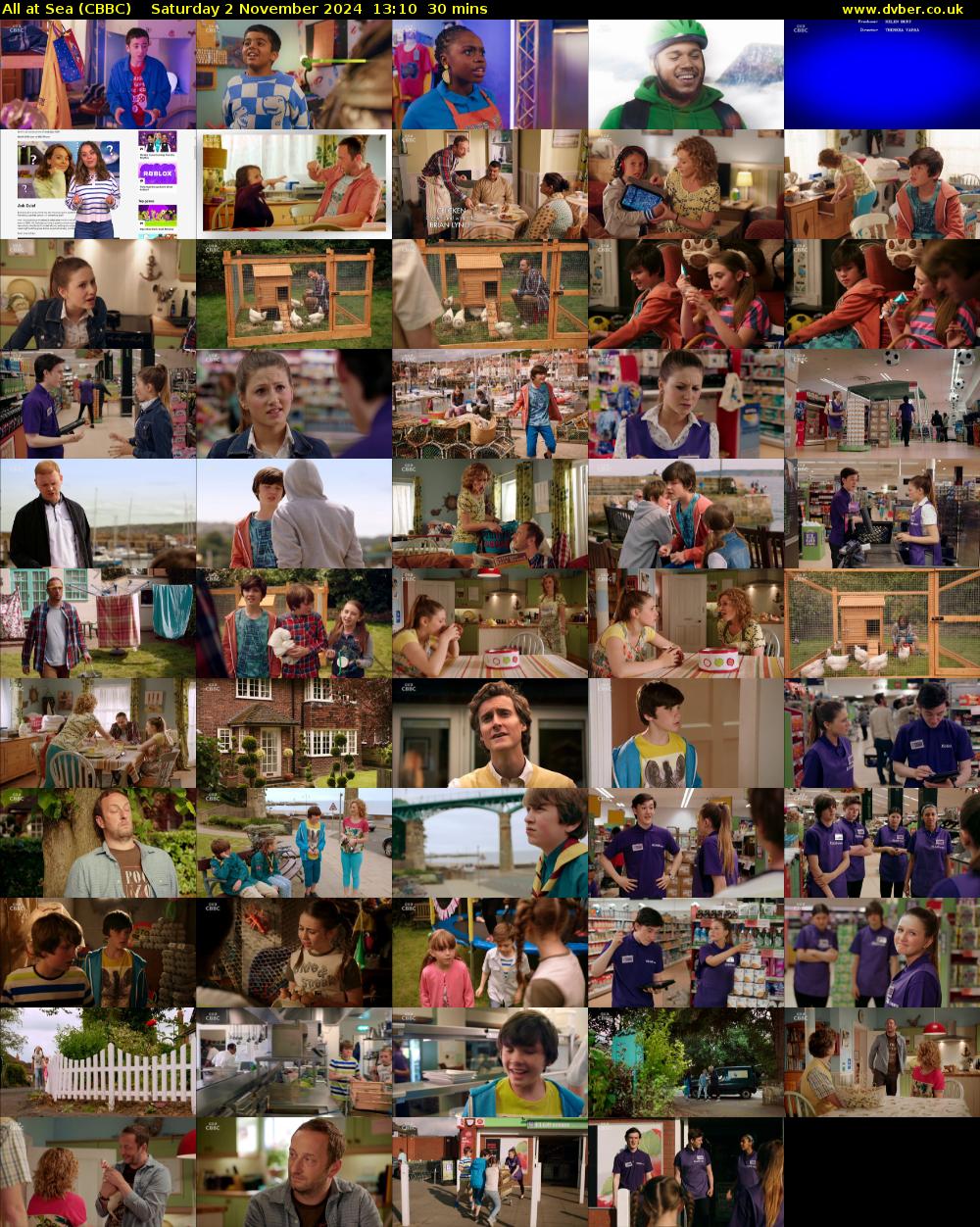 All At Sea (CBBC) Saturday 2 November 2024 13:10 - 13:40