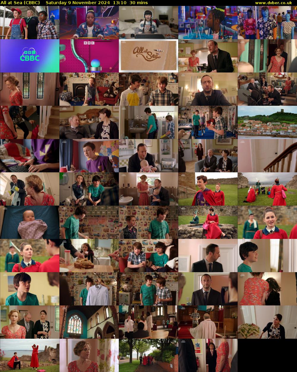 All At Sea (CBBC) Saturday 9 November 2024 13:10 - 13:40