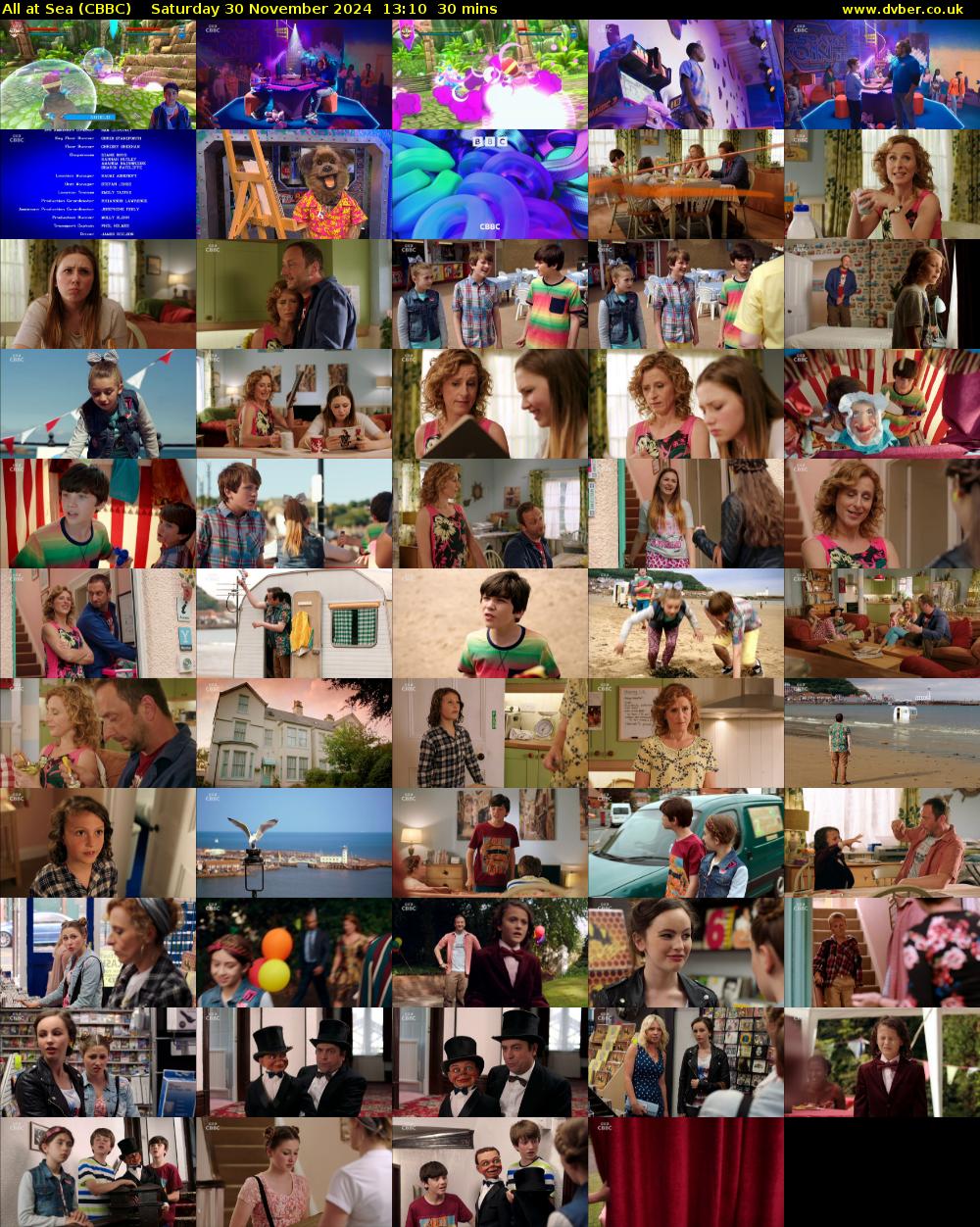 All At Sea (CBBC) Saturday 30 November 2024 13:10 - 13:40