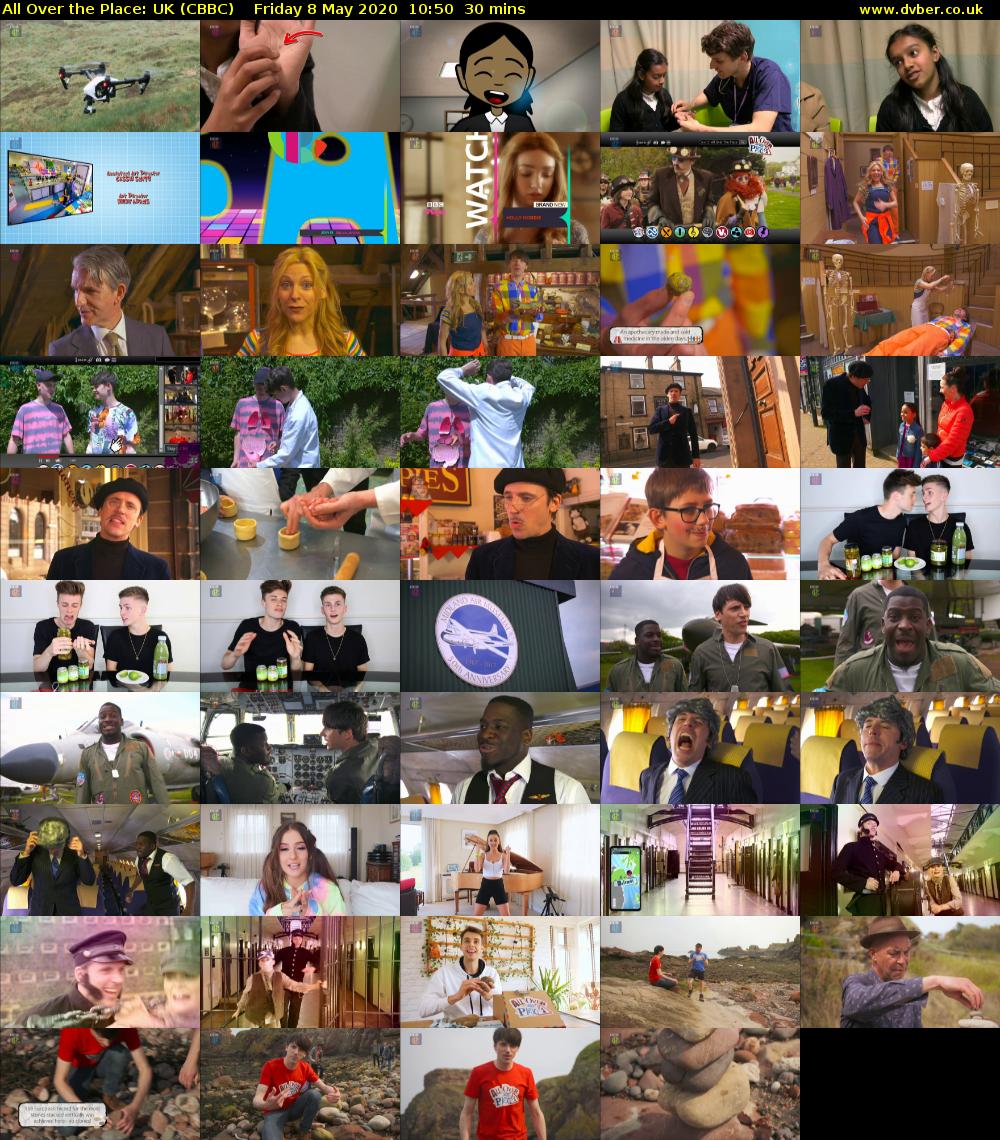 All Over The Place: UK (CBBC) Friday 8 May 2020 10:50 - 11:20