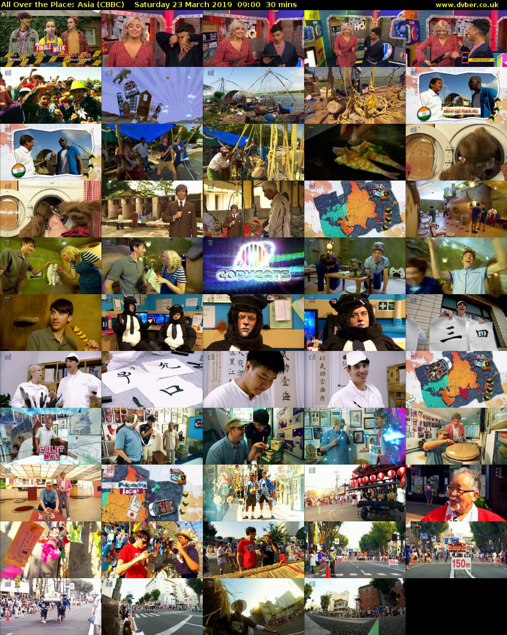 All Over the Place: Asia (CBBC) Saturday 23 March 2019 09:00 - 09:30