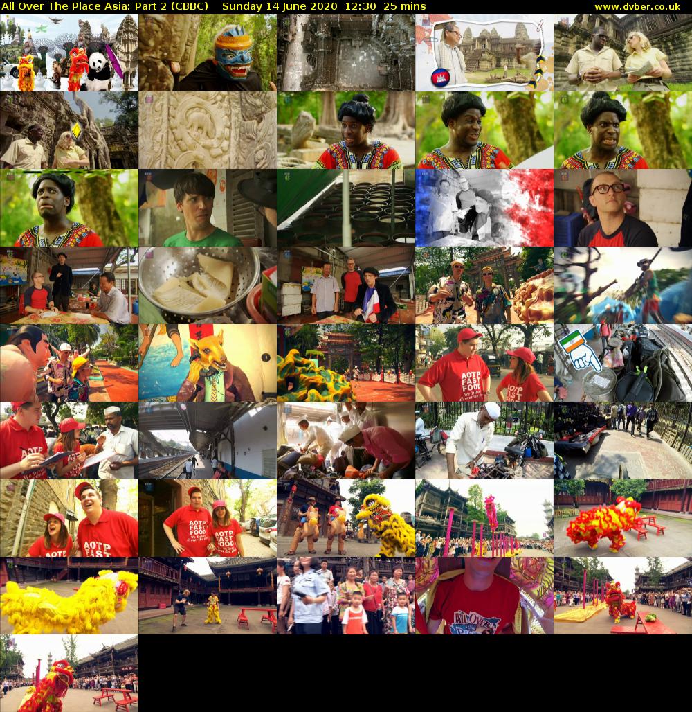 All Over the Place Asia: Part 2 (CBBC) Sunday 14 June 2020 12:30 - 12:55