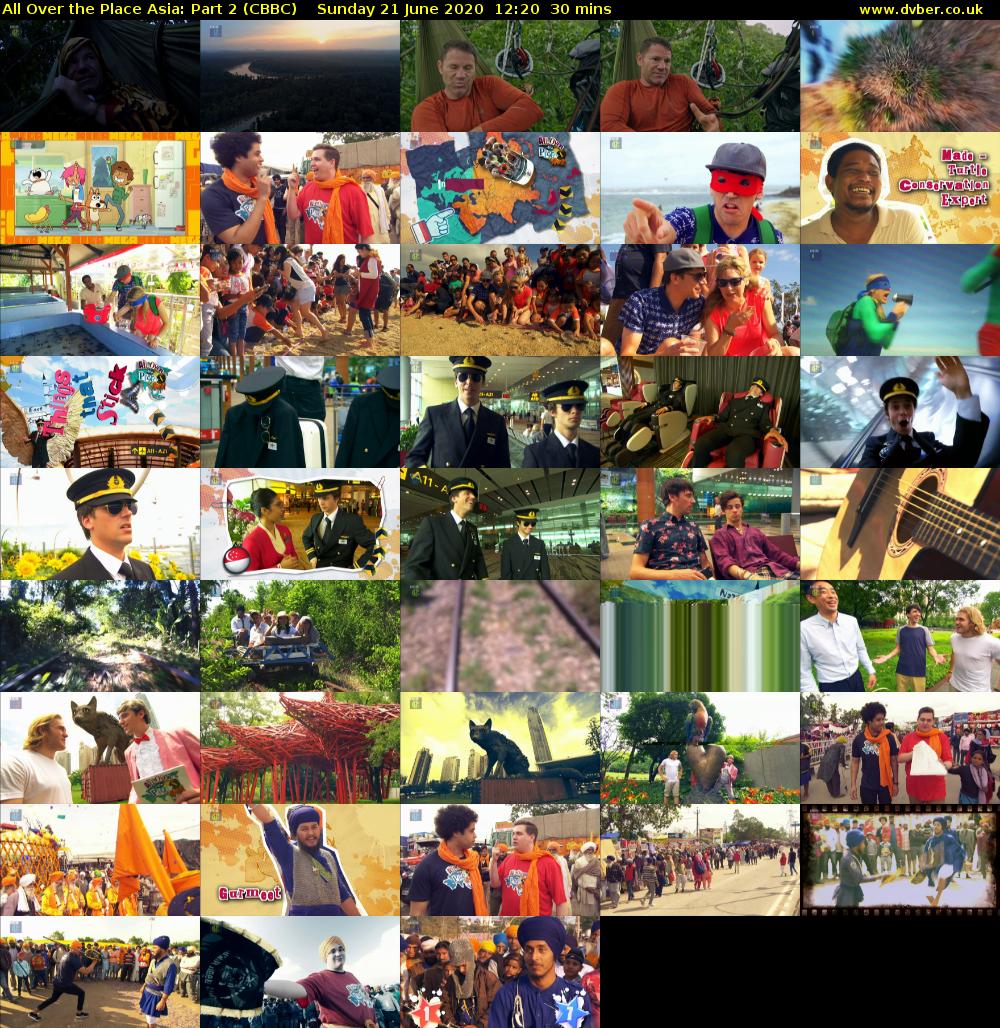 All Over the Place Asia: Part 2 (CBBC) Sunday 21 June 2020 12:20 - 12:50