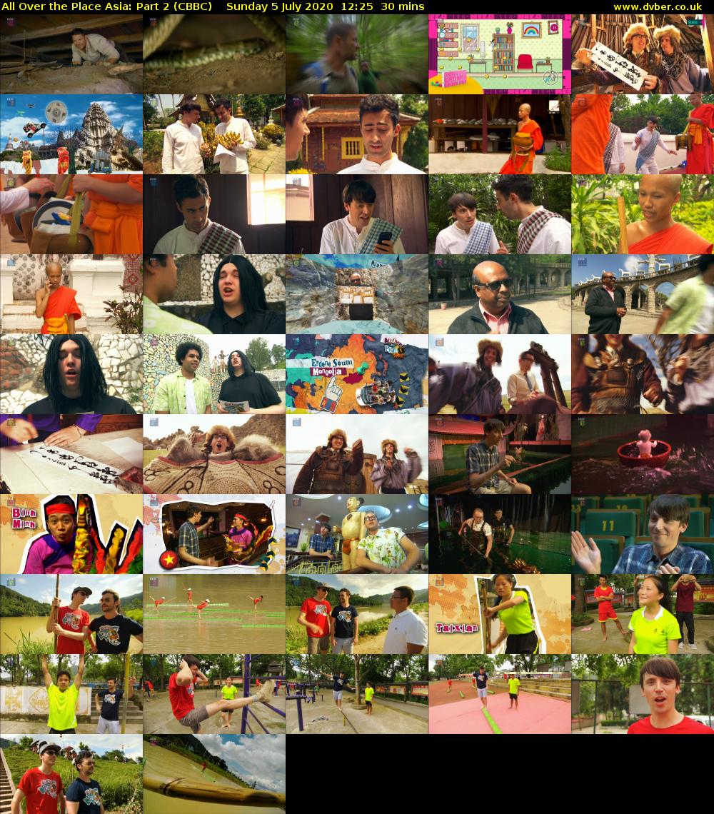 All Over the Place Asia: Part 2 (CBBC) Sunday 5 July 2020 12:25 - 12:55