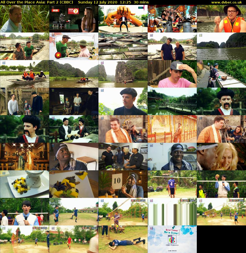 All Over the Place Asia: Part 2 (CBBC) Sunday 12 July 2020 12:25 - 12:55