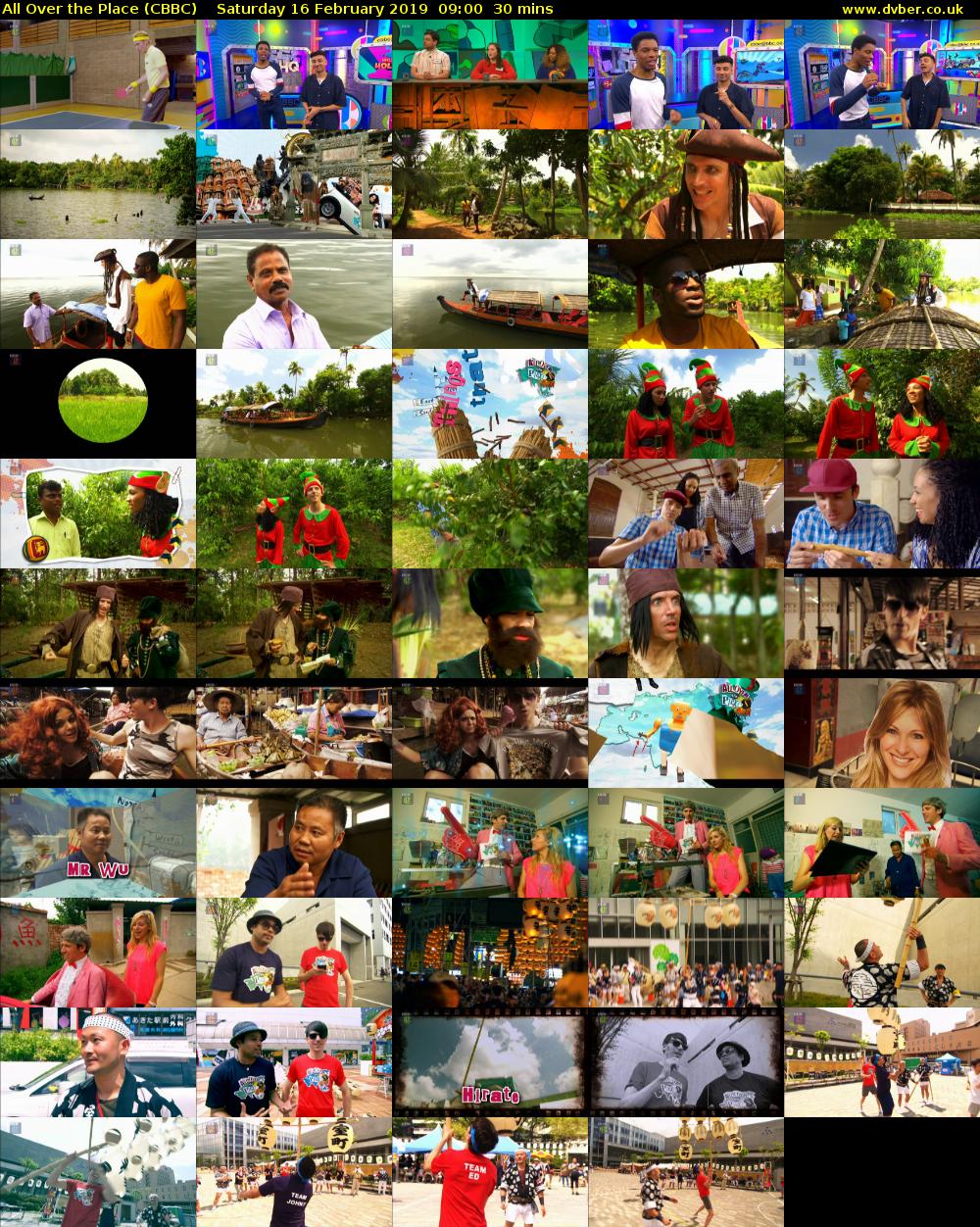 All Over the Place (CBBC) Saturday 16 February 2019 09:00 - 09:30