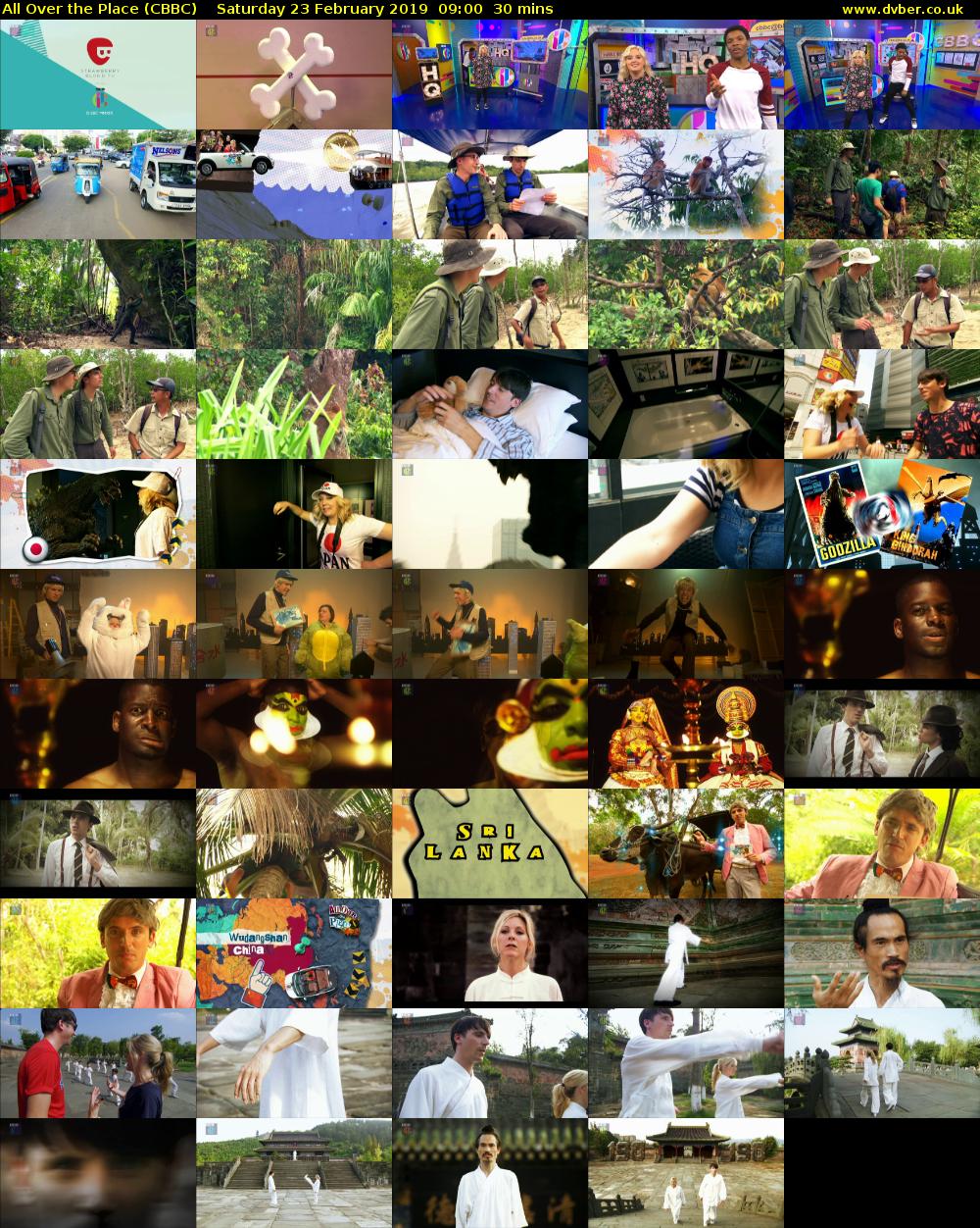 All Over the Place (CBBC) Saturday 23 February 2019 09:00 - 09:30