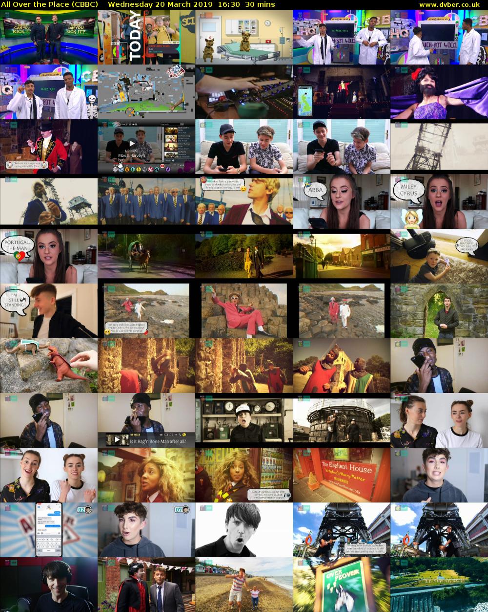 All Over the Place (CBBC) Wednesday 20 March 2019 16:30 - 17:00