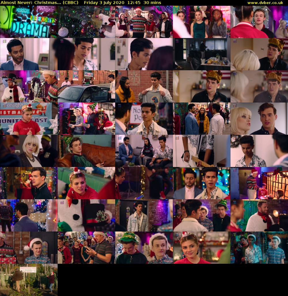 Almost Never: Christmas... (CBBC) Friday 3 July 2020 12:45 - 13:15