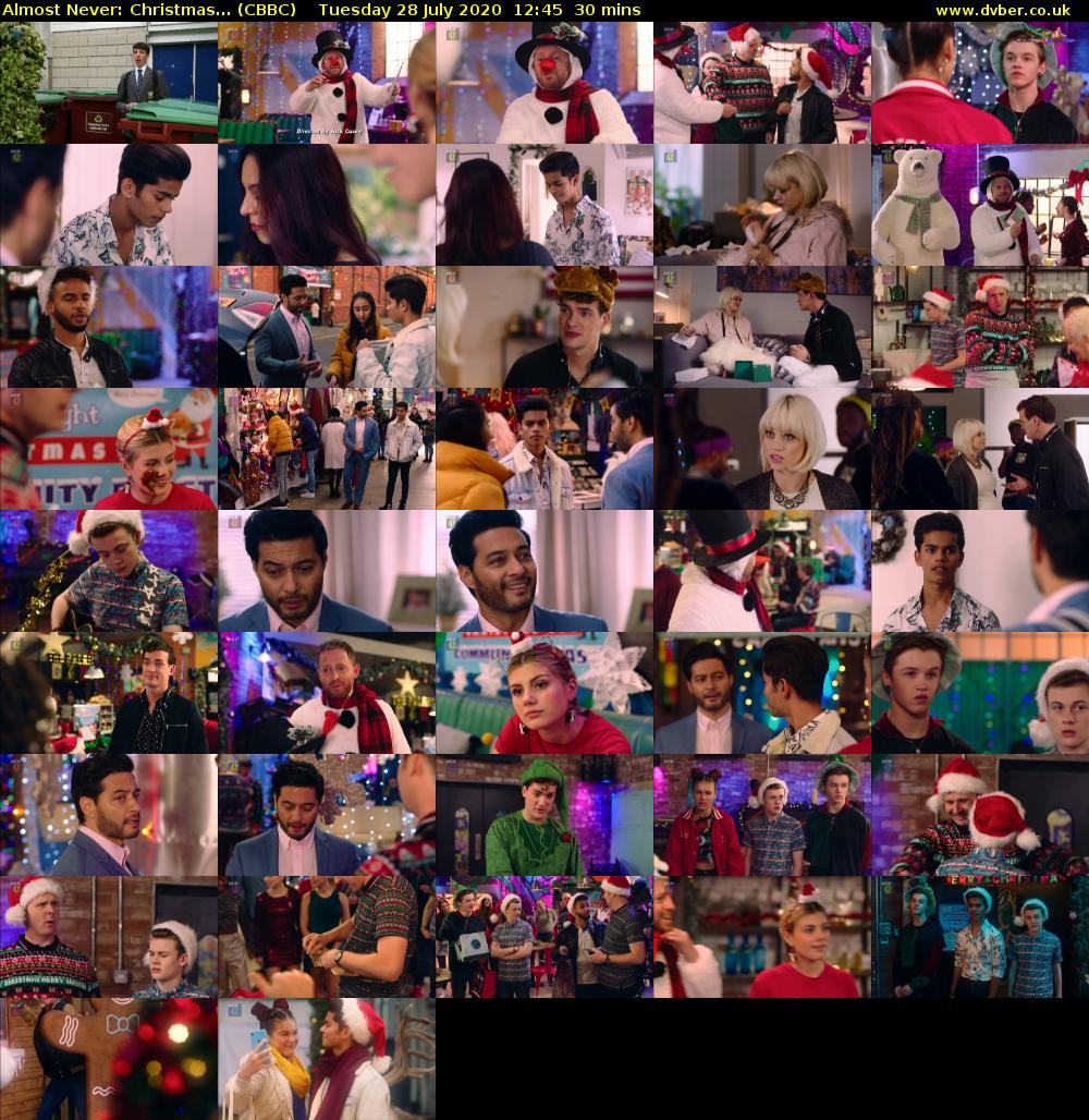 Almost Never: Christmas... (CBBC) Tuesday 28 July 2020 12:45 - 13:15