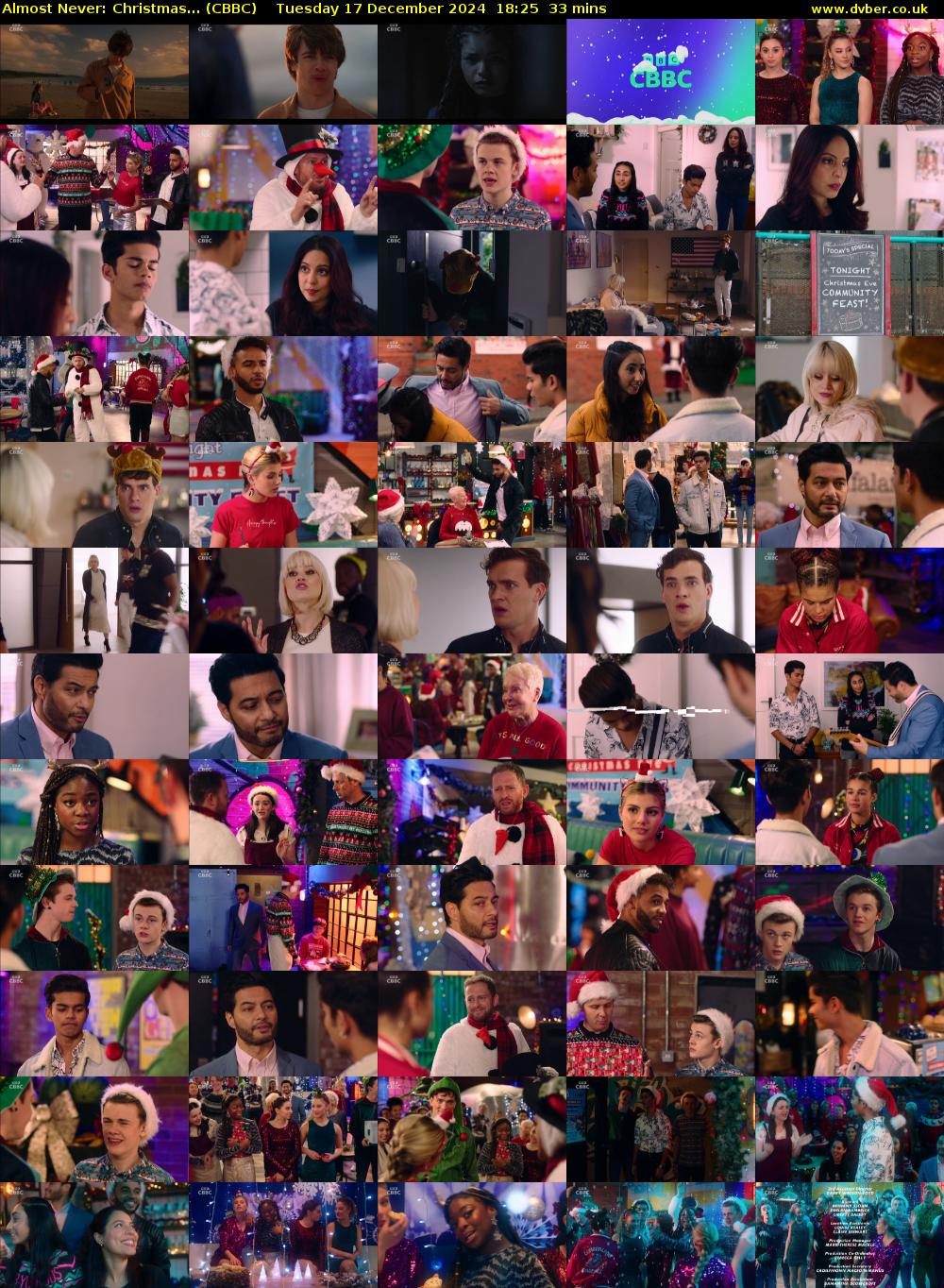 Almost Never: Christmas... (CBBC) Tuesday 17 December 2024 18:25 - 18:58