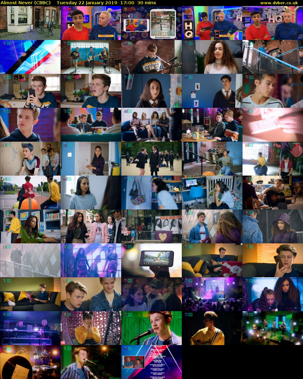 Almost Never (CBBC) Tuesday 22 January 2019 17:00 - 17:30