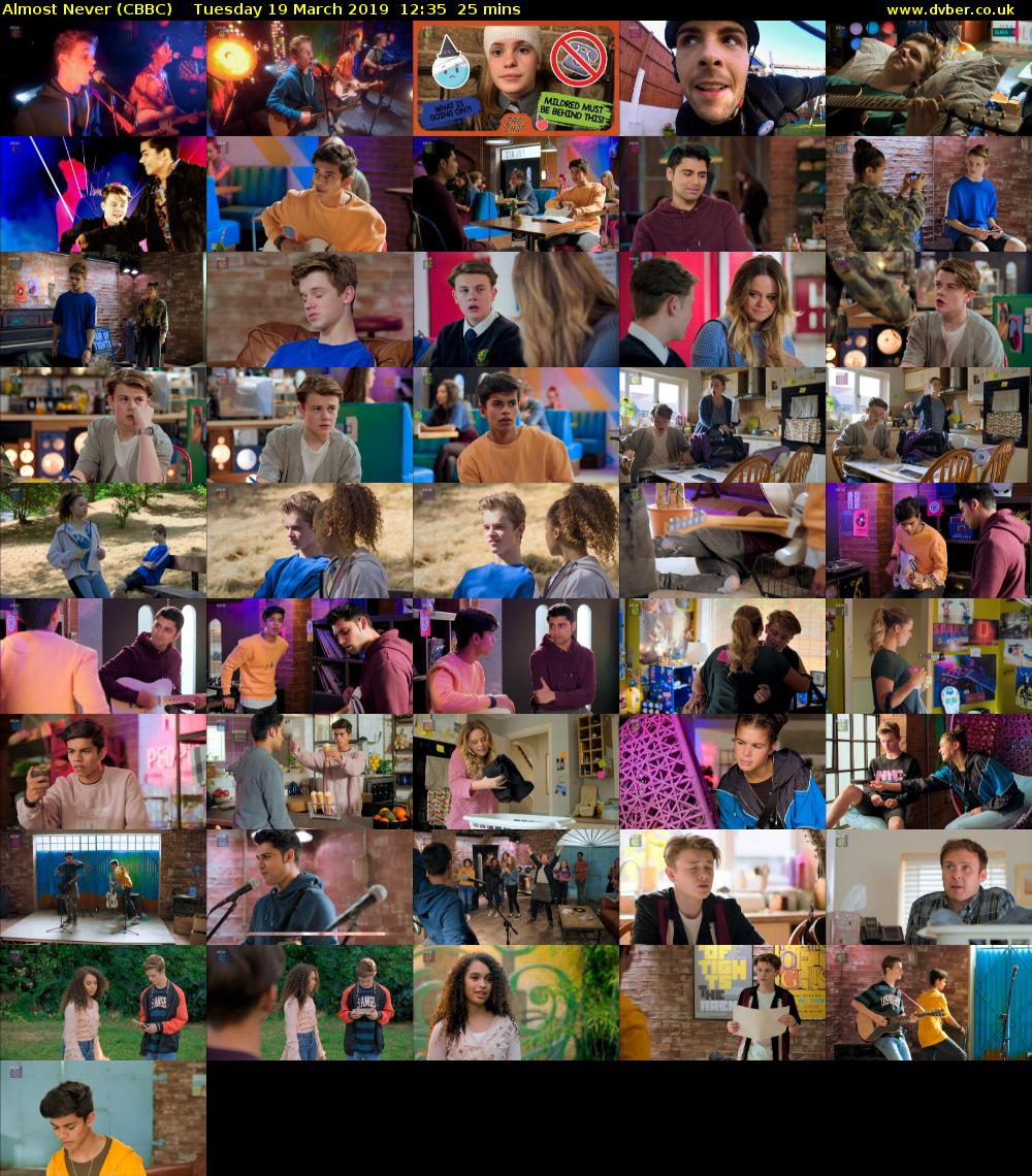 Almost Never (CBBC) Tuesday 19 March 2019 12:35 - 13:00