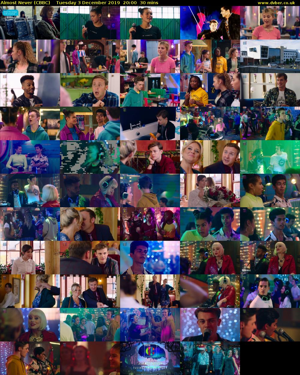 Almost Never (CBBC) Tuesday 3 December 2019 20:00 - 20:30