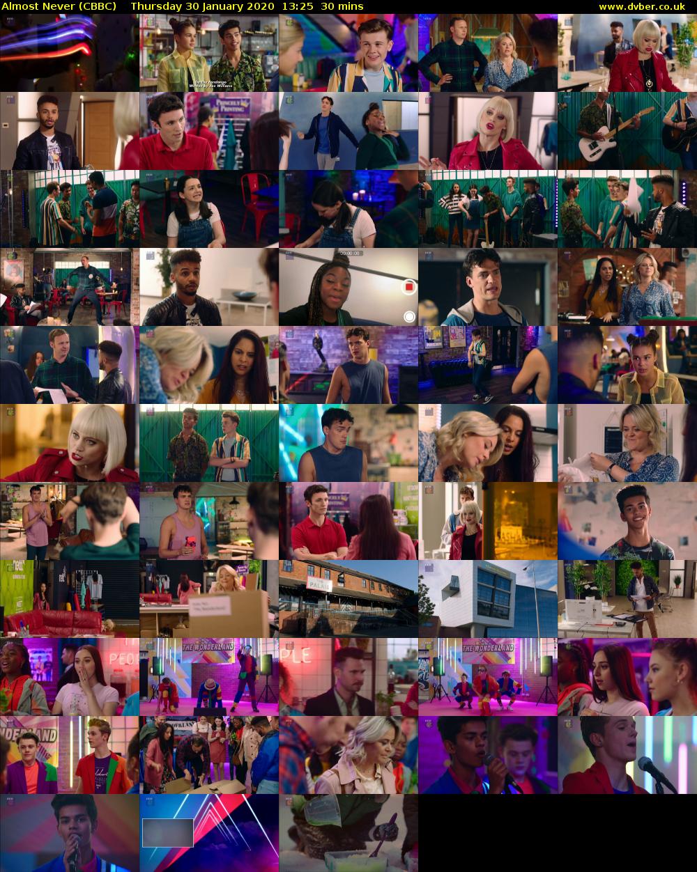 Almost Never (CBBC) Thursday 30 January 2020 13:25 - 13:55