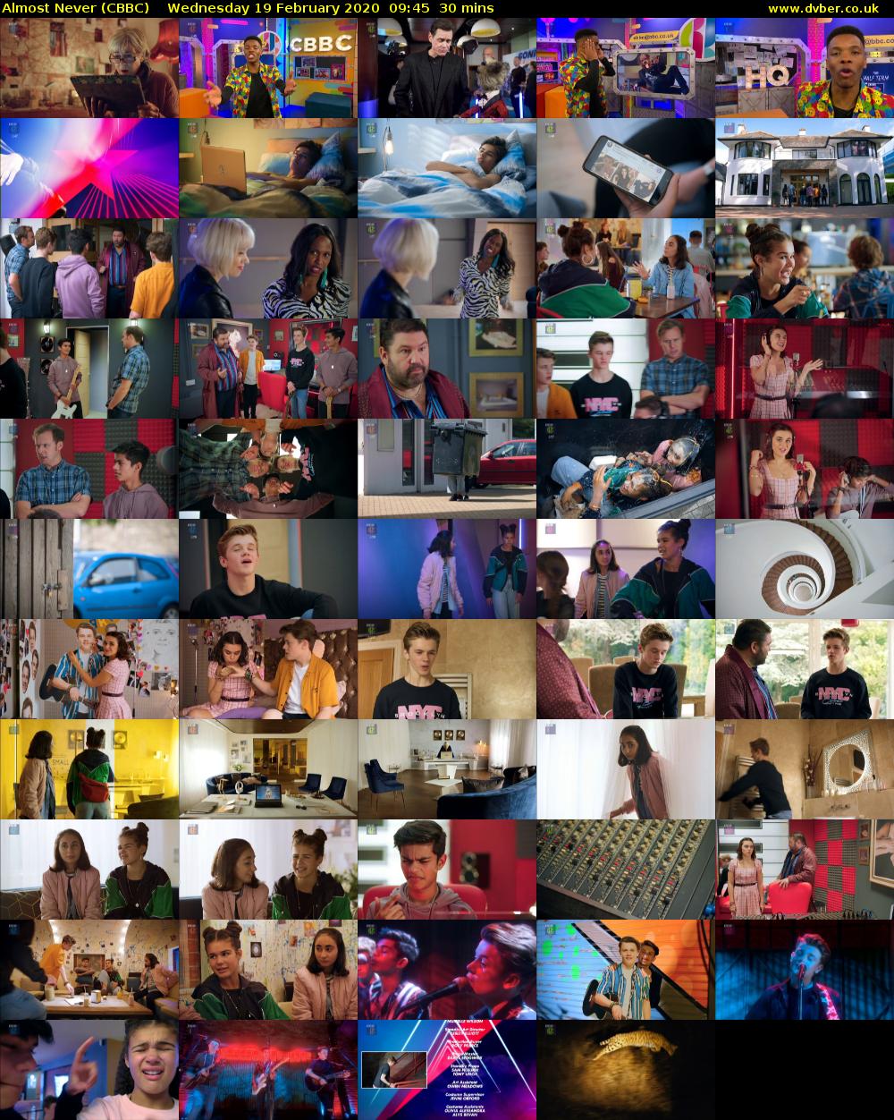 Almost Never (CBBC) Wednesday 19 February 2020 09:45 - 10:15