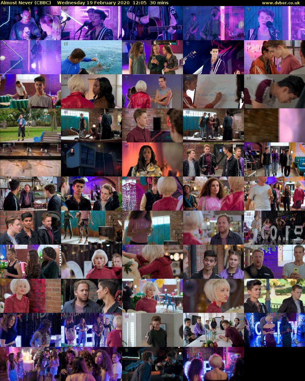 Almost Never (CBBC) Wednesday 19 February 2020 12:05 - 12:35