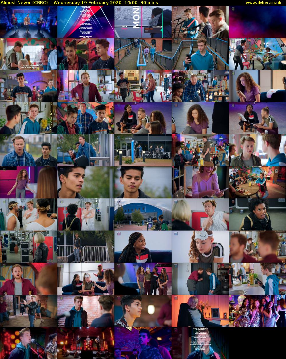 Almost Never (CBBC) Wednesday 19 February 2020 14:00 - 14:30