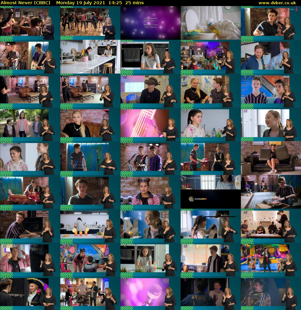 Almost Never (CBBC) Monday 19 July 2021 14:25 - 14:50