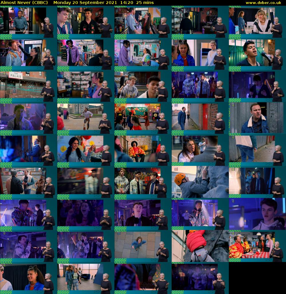 Almost Never (CBBC) Monday 20 September 2021 14:20 - 14:45