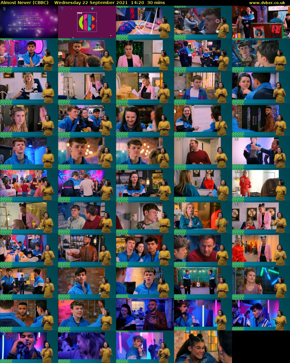 Almost Never (CBBC) Wednesday 22 September 2021 14:20 - 14:50