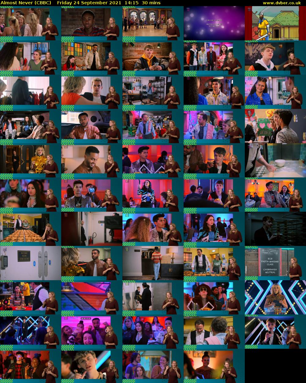 Almost Never (CBBC) Friday 24 September 2021 14:15 - 14:45
