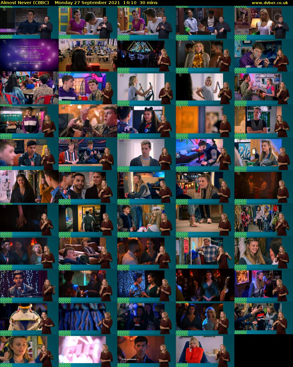 Almost Never (CBBC) Monday 27 September 2021 14:10 - 14:40