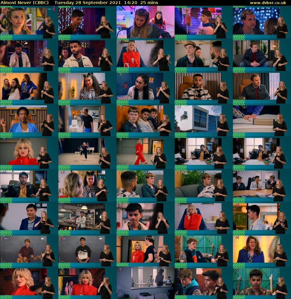 Almost Never (CBBC) Tuesday 28 September 2021 14:20 - 14:45
