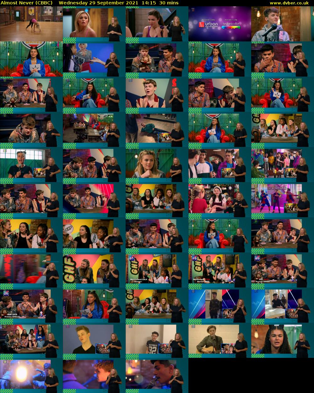 Almost Never (CBBC) Wednesday 29 September 2021 14:15 - 14:45