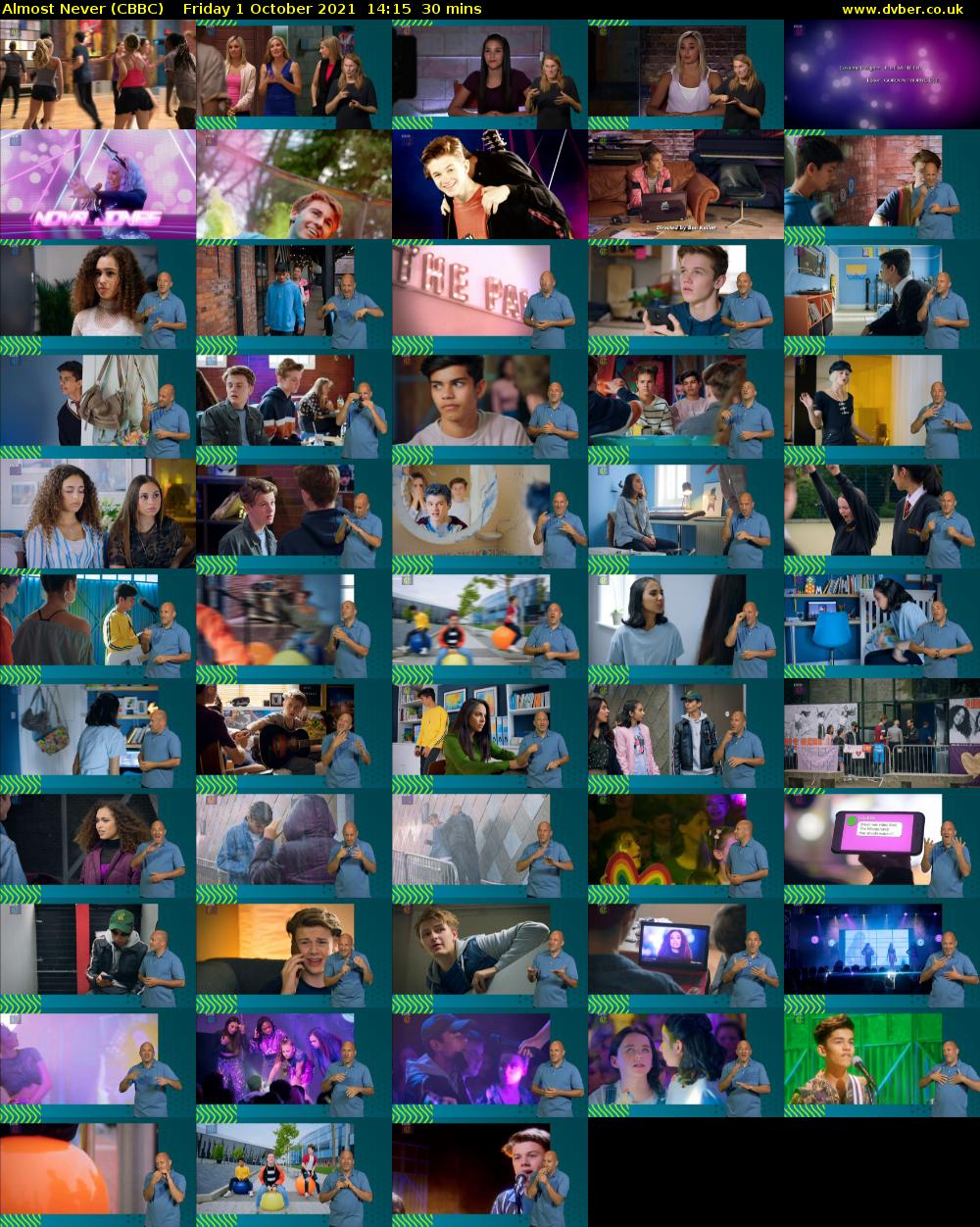 Almost Never (CBBC) Friday 1 October 2021 14:15 - 14:45