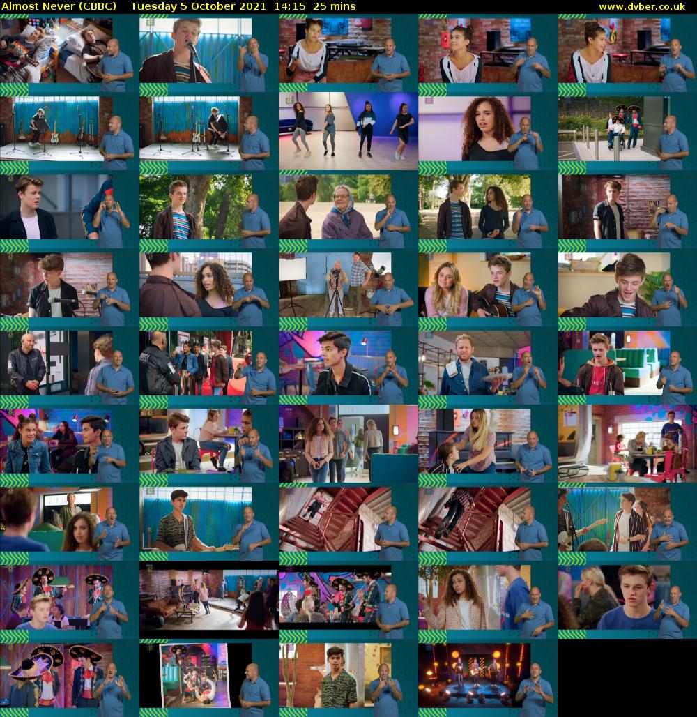 Almost Never (CBBC) Tuesday 5 October 2021 14:15 - 14:40