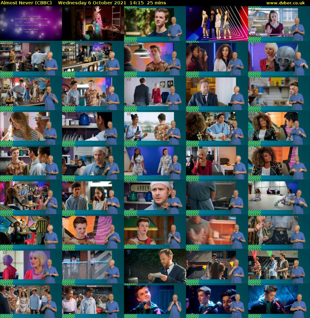 Almost Never (CBBC) Wednesday 6 October 2021 14:15 - 14:40