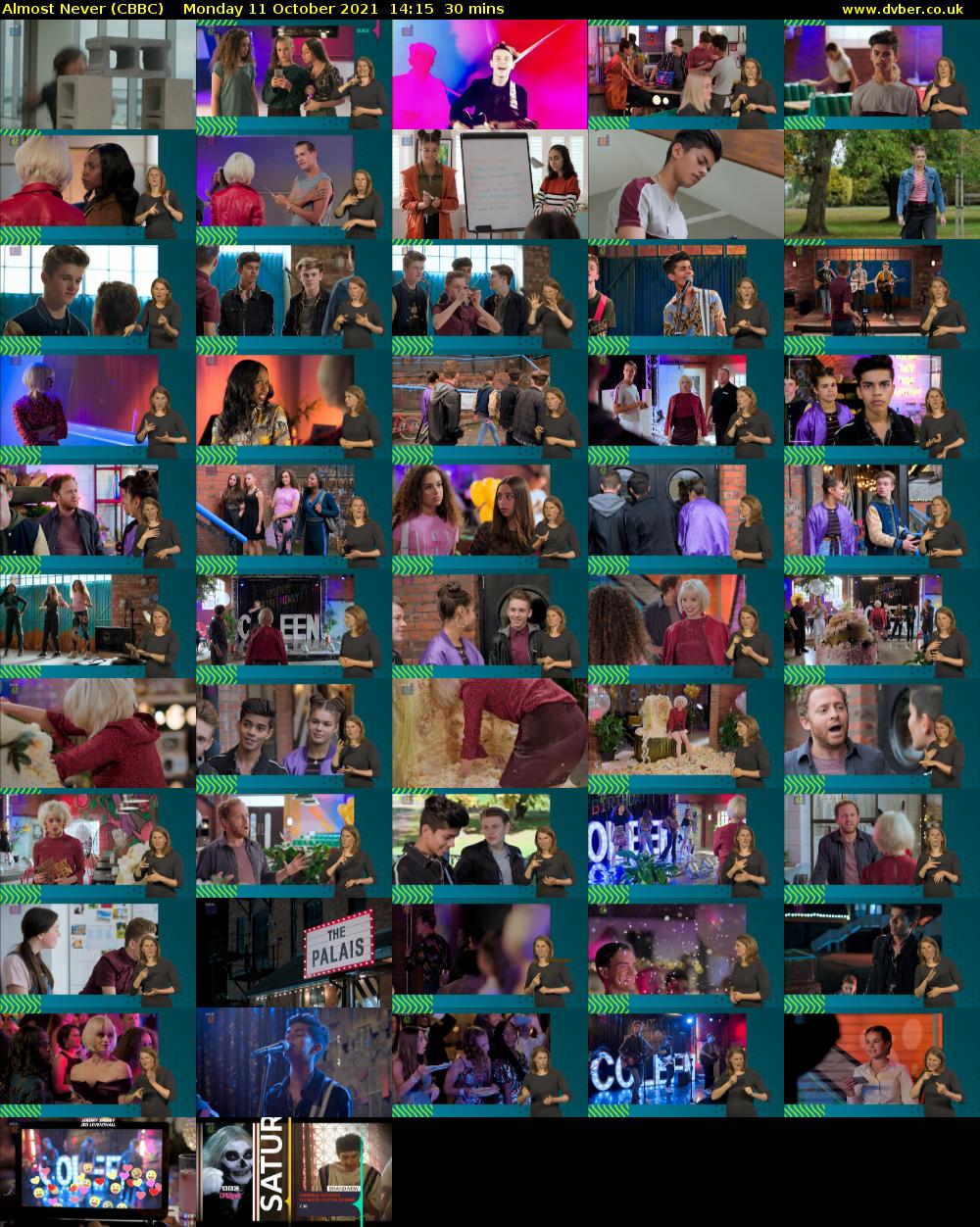 Almost Never (CBBC) Monday 11 October 2021 14:15 - 14:45