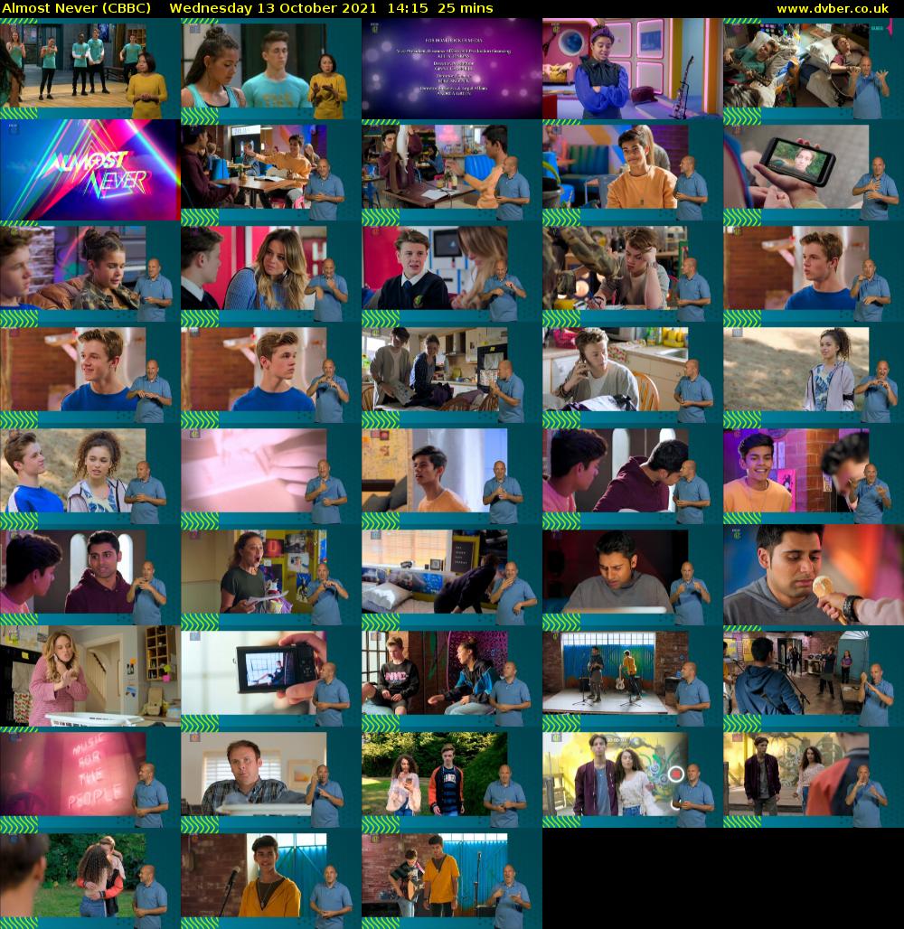 Almost Never (CBBC) Wednesday 13 October 2021 14:15 - 14:40