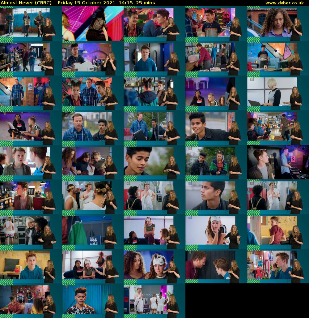 Almost Never (CBBC) Friday 15 October 2021 14:15 - 14:40
