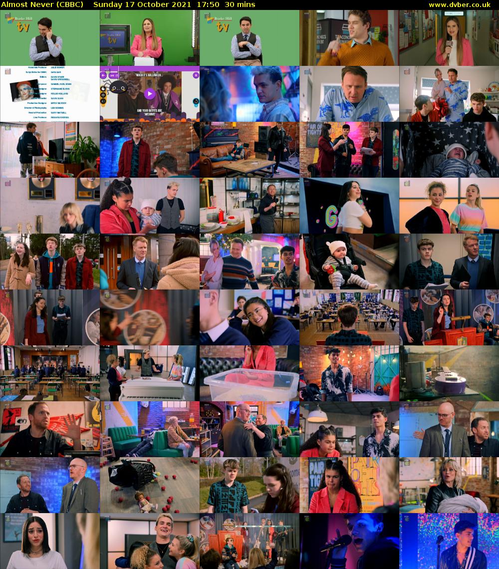 Almost Never (CBBC) Sunday 17 October 2021 17:50 - 18:20