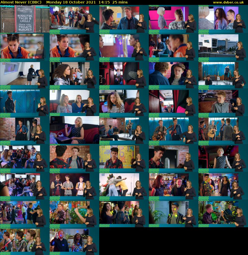 Almost Never (CBBC) Monday 18 October 2021 14:15 - 14:40