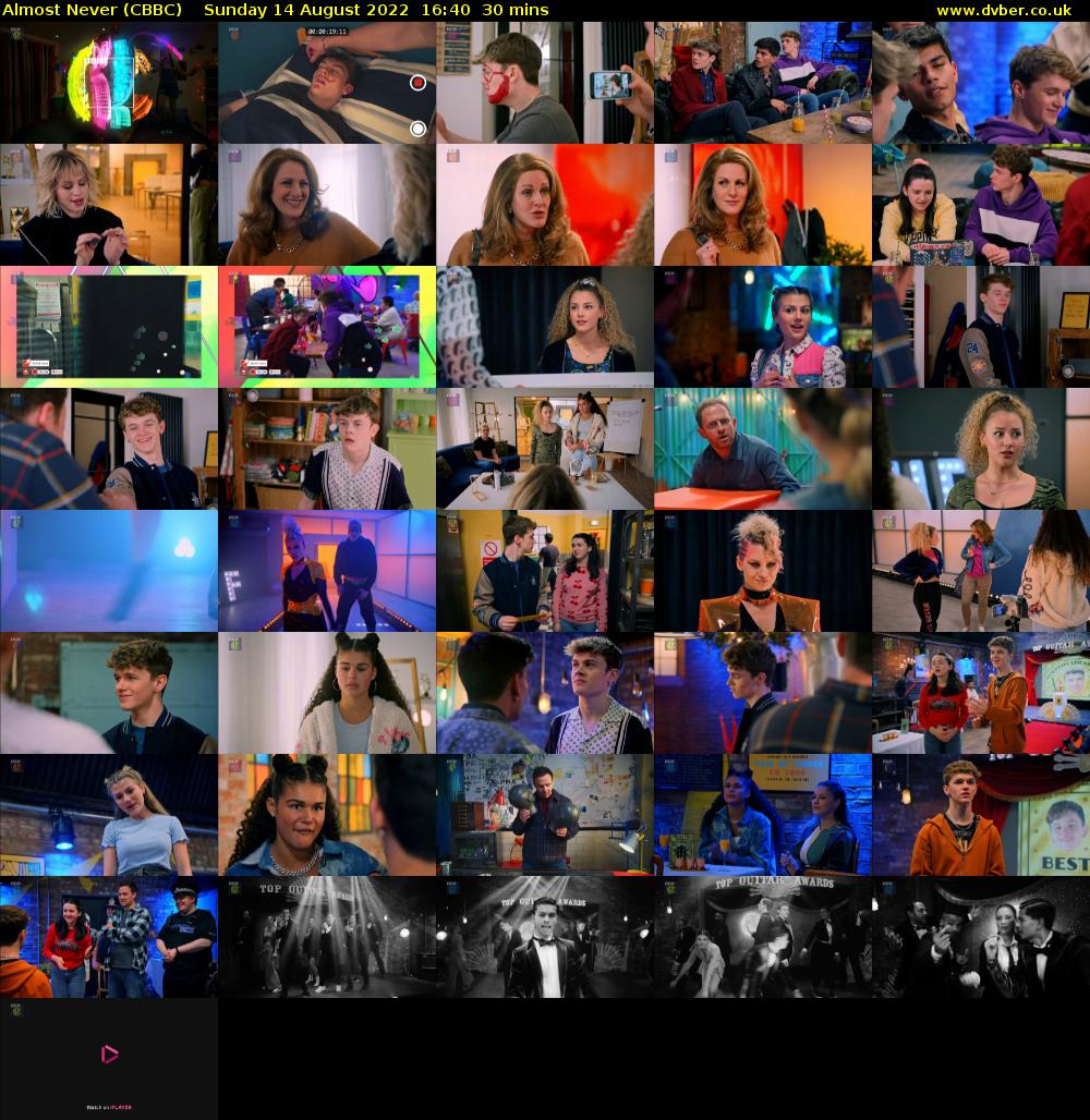 Almost Never (CBBC) Sunday 14 August 2022 16:40 - 17:10