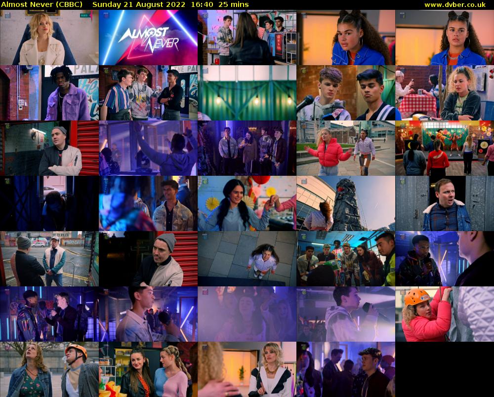 Almost Never (CBBC) Sunday 21 August 2022 16:40 - 17:05