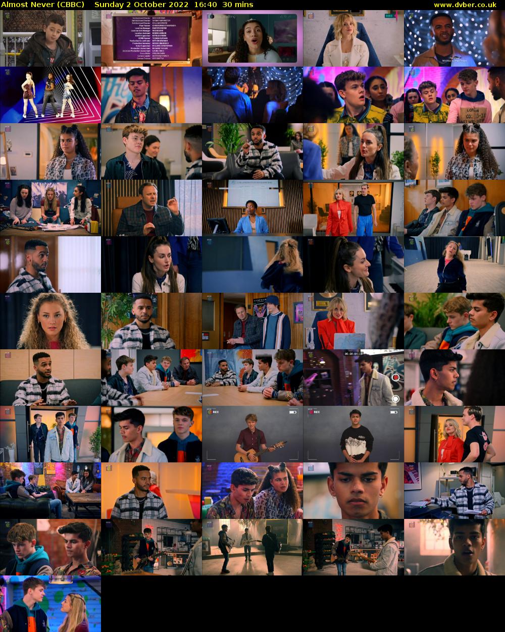 Almost Never (CBBC) Sunday 2 October 2022 16:40 - 17:10