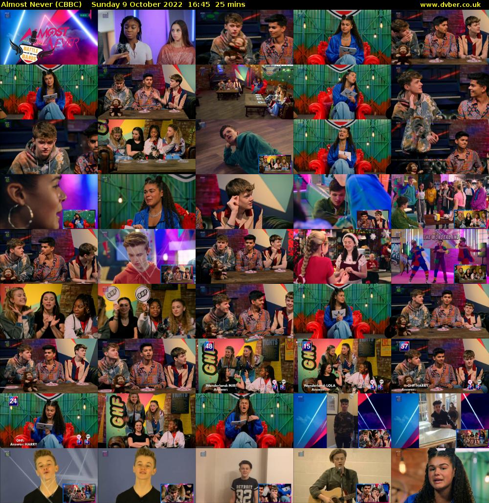 Almost Never (CBBC) Sunday 9 October 2022 16:45 - 17:10