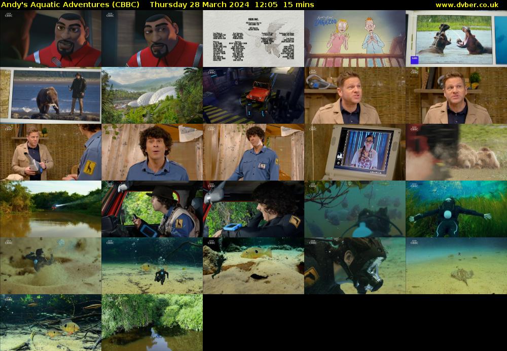 Andy's Aquatic Adventures (CBBC) Thursday 28 March 2024 12:05 - 12:20